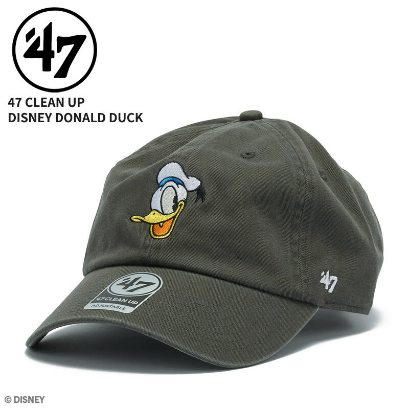 Rakuten - 47 フォーティーセブン レディース キャップ メンズ 帽子 47BRAND 47 クリーンナップ ディズニー Disney ドナルド チャコール 47A-CLPDISGOFFAC0-CTGW-CHA 14920475