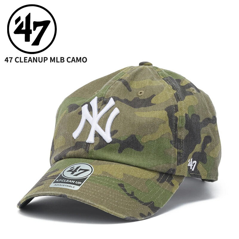 Rakuten - 47 フォーティーセブン キャップ メンズ レディース 帽子 47BRAND 47 クリーンナップ ニューヨーク・ヤンキース MLB CAMO ウッドランドカモ 47A-CLP-B-CARGW17GWS-CMB 14920552