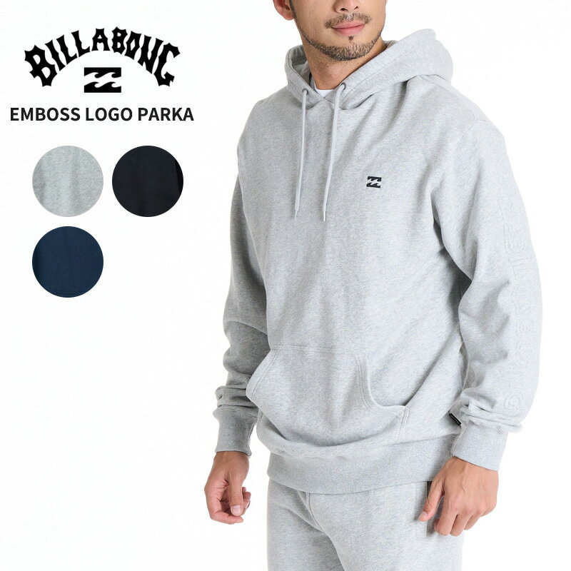 Rakuten - ビラボン メンズ プリント スウェット パーカー BILLABONG メンズ EMBOSS LOGO PARKA プルオーバーパーカー BF012013 長袖トップス 秋 冬