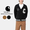 カーハート ダブリューアイピー カーディガン ニット Carhartt BROWN DUCKS CARDIGAN メンズ トップス ニットカーディガン i033...