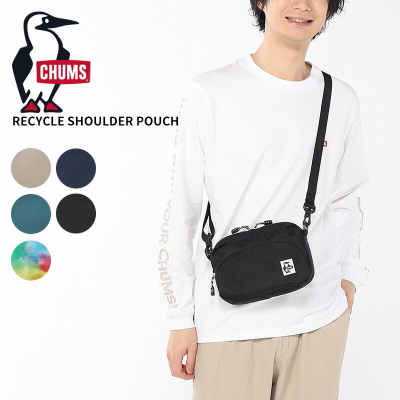 Rakuten - チャムス ショルダーポーチ 軽量 リサイクル素材 CHUMS リサイクルショルダーポーチ Recycle Shoulder Pouch キャンプ フェス CH60-3966