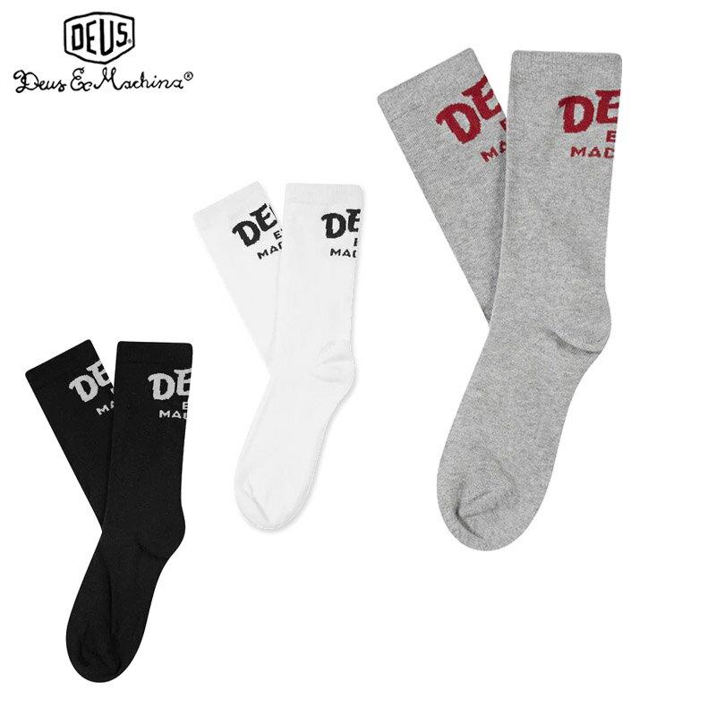 【セール中P5倍以上】デウスエクスマキナ Deus EX Machina Curvy Sock 3pack メンズ クルー丈ソックス 靴下 3枚組 [小物] [AA-2]