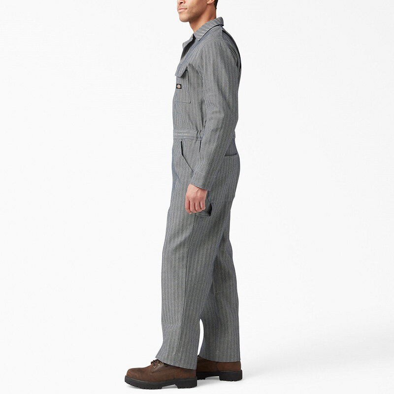 Dickies Fisher Stripe Long Sleeve Coveralls ディッキーズ フィッシャーストライプ ロングスリーブ カバーオール 長袖 つなぎ 48977 メンズ レディース