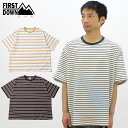 ファーストダウン First Down ボーダージャージー 半袖Tシャツ BAGGY TEE S/S COTTON BORDER JERSEY F401002 メンズ カットソー トップス 