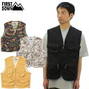 ファーストダウン First Down リバーベスト ナイロンタスラン RIVER VEST TASLAN NYLON F441004 メンズ メッシュベスト 