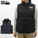 【4/23まで店内全品P5倍以上！】ファーストダウン First Down バブルダウンベスト マイクロフト BUBBLE DOWN VEST MICROFT f542002 メンズ アウター BB