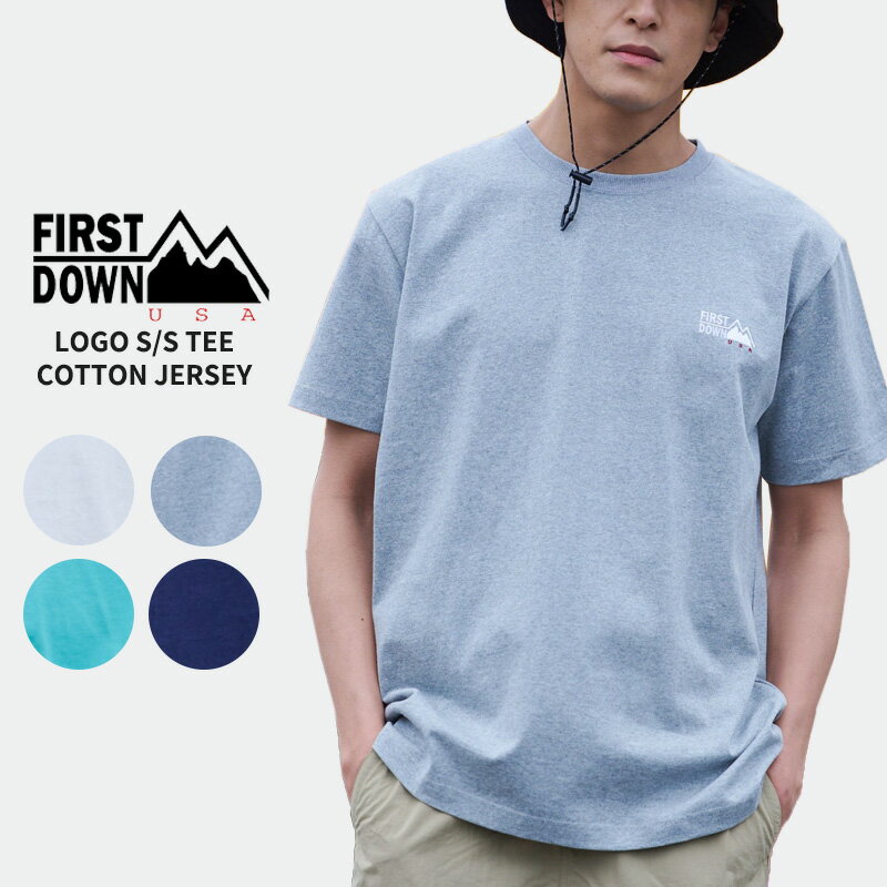 ファーストダウン 半袖 Tシャツ First Down ロゴ ショートスリーブ TEE コットンジャージー LOGO S/S TEE COTTON JERSEY カットソー トップス f601007 ネコポス送料無料