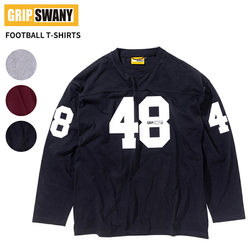 グリップスワニー メンズ 7分袖Tシャツ GRIP SWANY フットボール Tシャツ FOOTBALL T-SHIRTS トップス ..