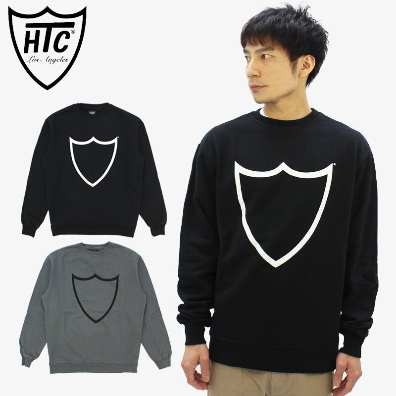 Rakuten - エイチティーシー ハリウッドトレーディングカンパニー HTC SHIELD SWEATER シールド クルーネックスウェット ヨーロッパライン 21whtmg020