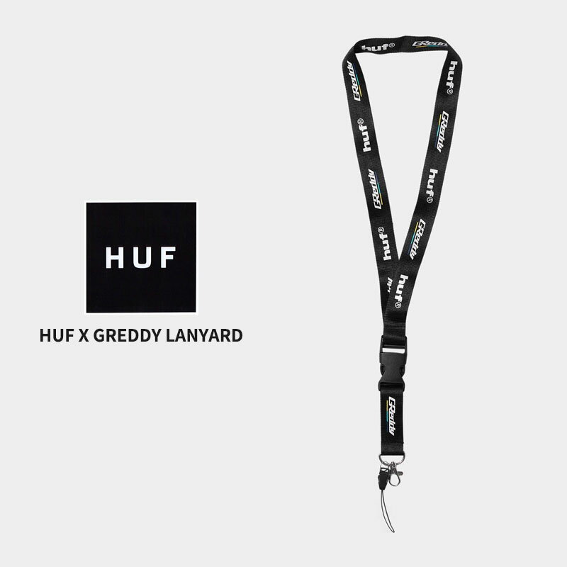 ハフ HUF HUF X GREDDY LANYARD ネックストラップ ネームストラップ [小物] [AA-2]