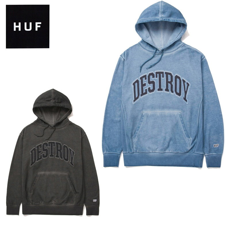 ハフ HUF DESTROY REBUILD FADED PULLOVER HOODIE フーディー プルオーバー パーカー 男性 メンズ AA