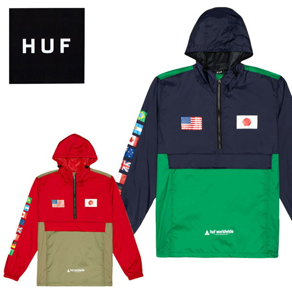 ハフ HUF FLAGS ANORAK JACKET アノラック ジャケット アウター メンズ jk00274