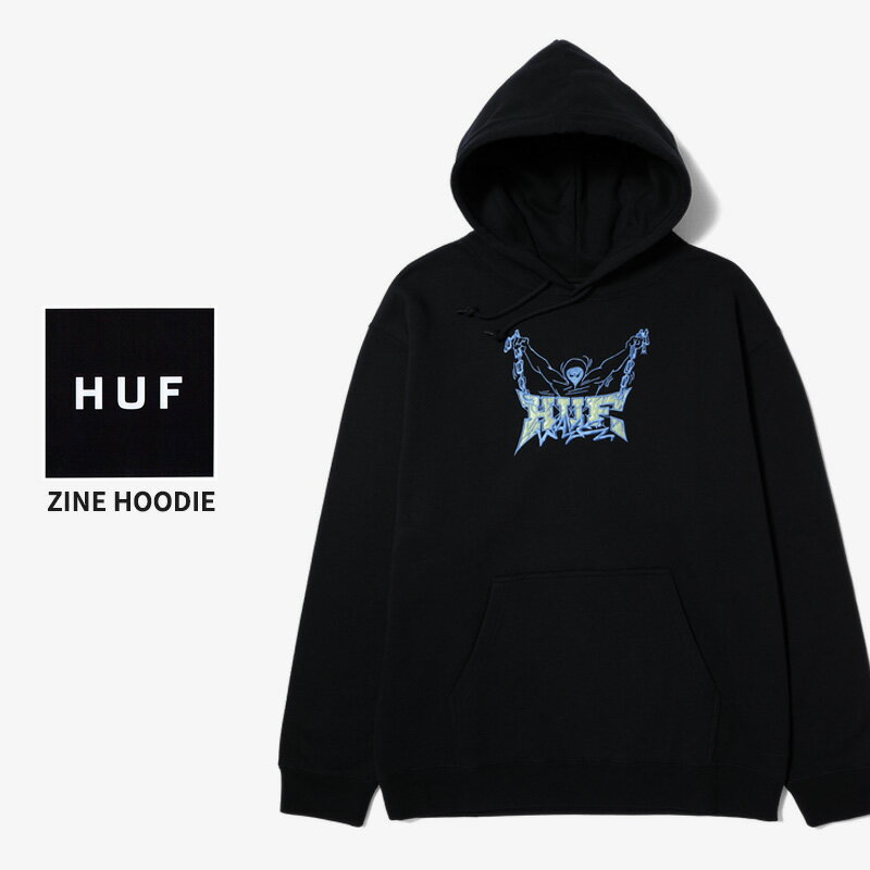 �ϥ� ��� �ץ��� �ѡ����� HUF ZINE HOODIE �ȥåץ� �ա��ǥ��� �ץ륪���С� �������åȥѡ����� ��� pf00647