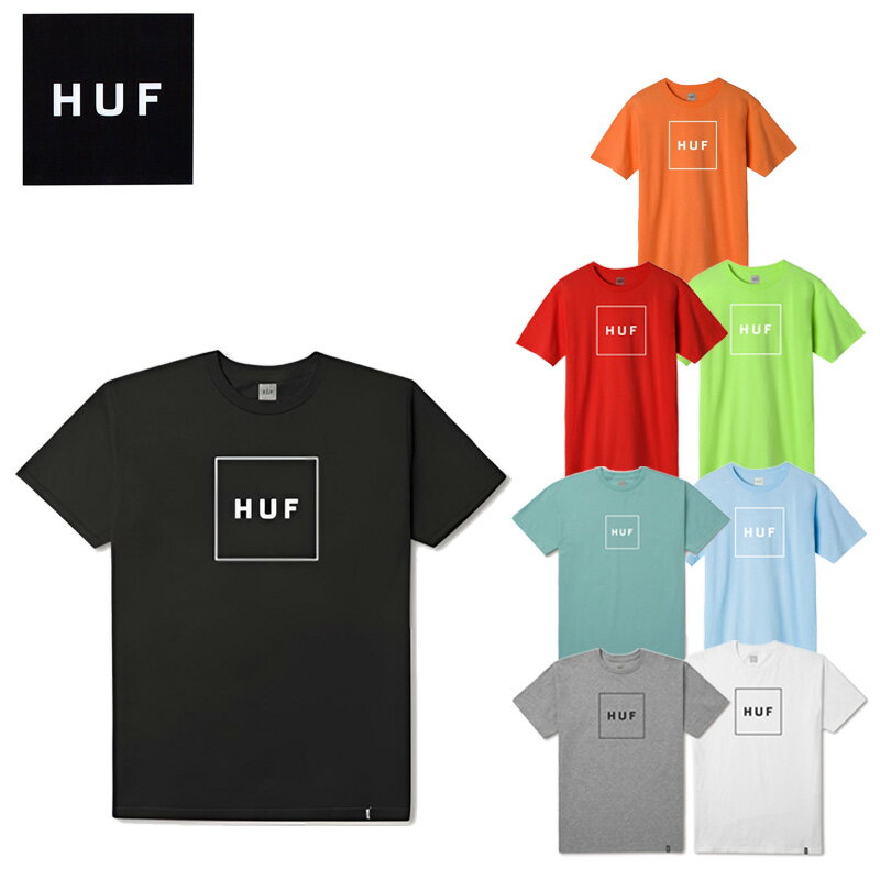 ハフ 半袖Tシャツ HUF ESSENTIALS BOX LOGO S/S TEE メンズ Tシャツ ts00507 ネコポス送料無料