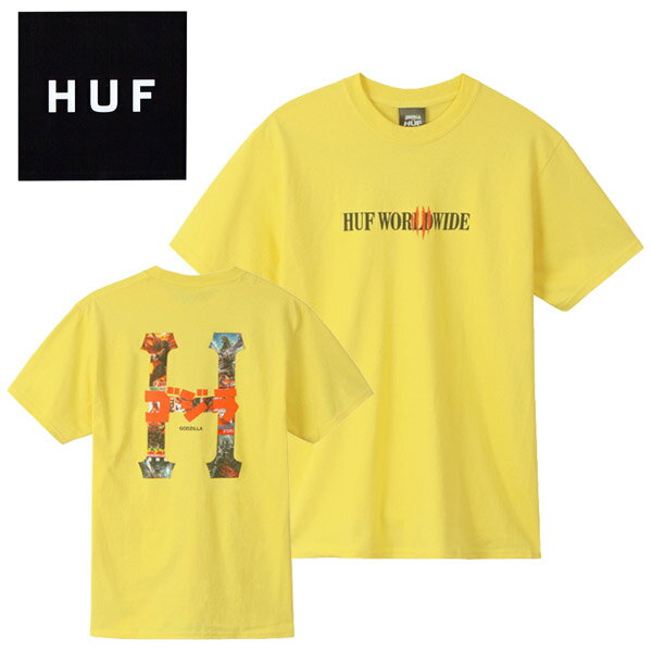 Collaboration - ハフ Tシャツ HUF GODZILLA CLASSIC H S/S TEE 半袖Tシャツ 男性 メンズ ts01364 ネコポス送料無料