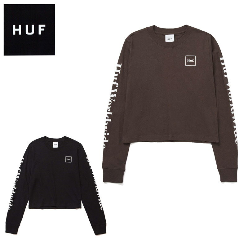 ハフ Tシャツ HUF HUF WOMEN'S DOMESTIC L/S CROP TEE 長袖Tシャツ ロンT クロップ丈 トップス レディース 女性 ウィメンズ wts0005 ネコポス送料無料
