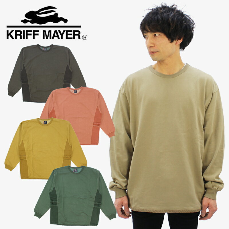 Rakuten - クリフメイヤー Tシャツ KRIFF MAYER サイドポケット クールタフロンT ロングTシャツ メンズ ロンT 長袖 2135109