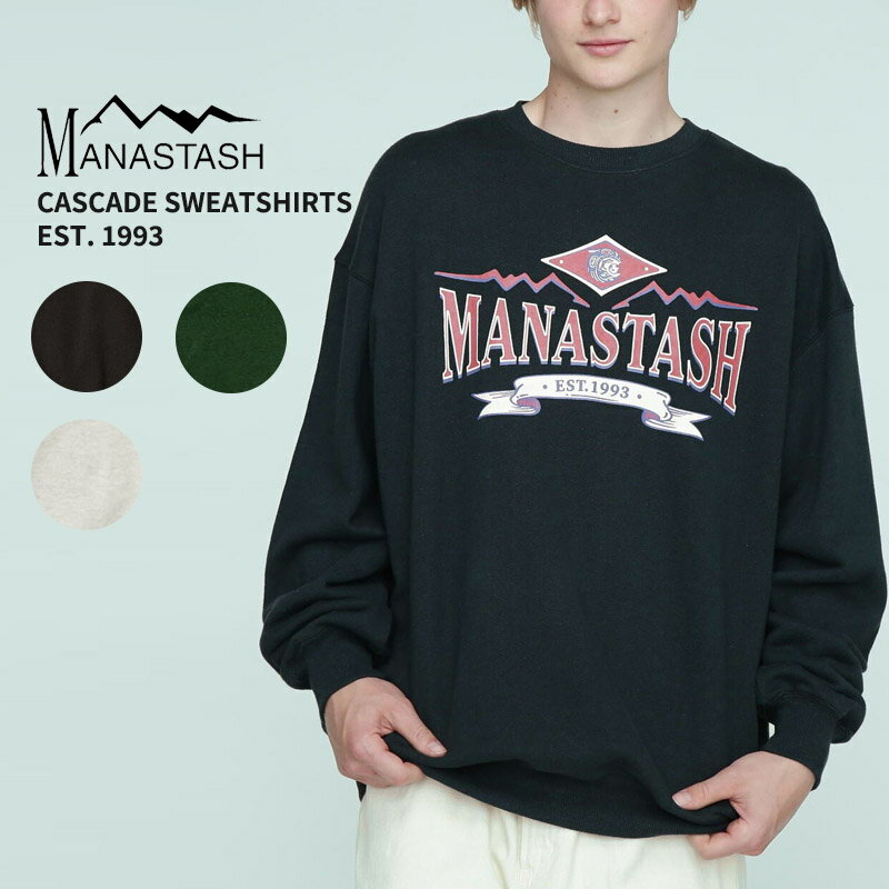 マナスタッシュ MANASTASH CASCADE SWEATSHIRTS EST. 1993 クルーネックスウェット トレーナー トップス [AA]