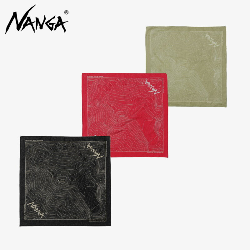 ナンガ NANGA NANGA PARBAT CONTOUR MAP BANDANNA ナンガ パルバット コントアーマップ バンダナ [小物] [AA-2]