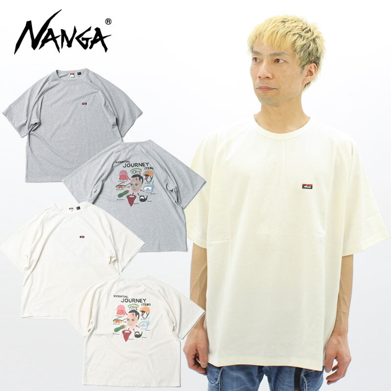 【セール中P5倍以上】ナンガ NANGA NANGA×TAKEUCHI SHUNTARO JOURNEY GEAR LOOSE FIT TEE ナンガ×タケウチ シュンタロウ ジャーニーギアルーズフィットティー 半袖Tシャツ メンズ [AA]