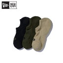 ニューエラ NEW ERA ソックス ベリーショート 3ペア ミリタリーパック Black Olive Khaki 靴下 ソックス 12674023