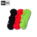ニューエラ NEW ERA ソックス ベリーショート 3ペア フラッシュパック Black NeonOrange NeonGreen 靴下 ソックス 12674...