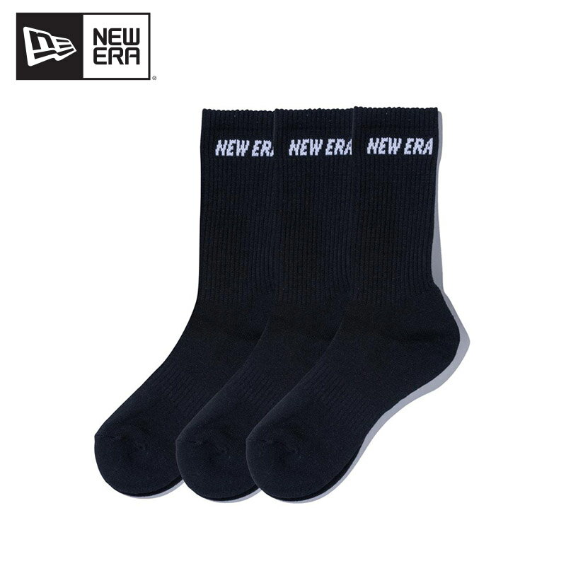 Rakuten - ニューエラ NEW ERA ソックス クルー 3ペア Black 靴下 ソックス 12674029
