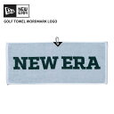 ニューエラ ゴルフ用品 フック付きタオル 今治タオル NEW ERA タオル ワードマークロゴ ホワイト × フィールドグリーン 13517844