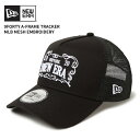 ニューエラ メンズ メッシュキャップ 帽子 レディース NEW ERA 9FORTY A-Frame トラッカー FRAME LOGO ブラック 1438863...