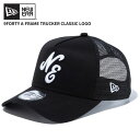 ニューエラ メンズ メッシュキャップ 帽子 レディース NEW ERA 9FORTY A-Frame トラッカー クラシックロゴ ブラック × ホワイト スナッ...