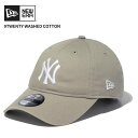 ニューエラ メンズ キャップ レディース NEW ERA 9TWENTY ニューヨーク・ヤンキース ウォッシュドコットン ぺブル × ホワイト 帽子 14525108