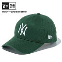 ニューエラ メンズ キャップ レディース NEW ERA 9TWENTY ニューヨーク・ヤンキース ウォッシュドコットン ダークグリーン × ホワイト 帽子 14525118
