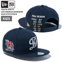 ニューエラ キャップ 帽子 NEW ERA キッズ Youth 9FIFTY Los Angeles Dodgers 2024 Stats Pack ロサンゼルス・ドジャース ネイビー 子供 14682449