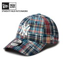 ニューエラ メンズ キャップ 帽子 レディース パッチワーク NEW ERA 9TWENTY MLB Patchwork ニューヨーク・ヤンキース マドラスチェ...