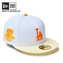ニューエラ メンズ キャップ 帽子 レディース NEW ERA 59FIFTY Shaved Ice ロサンゼルス・ドジャース ホワイト/クロームホワイト かき...