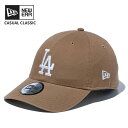 ニューエラ メンズ キャップ 帽子 レディース NEW ERA カジュアルクラシック ロサンゼルス・ドジャース カーキ × ホワイト 野球帽 14524774