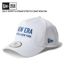 ニューエラ メンズ ゴルフキャップ レディース NEW ERA 9FORTY A-Frame ストレッチスナップ NEW ERA ホワイト ゴルフ 帽子 146...