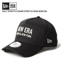 ニューエラ メンズ ゴルフキャップ レディース NEW ERA 9FORTY A-Frame ストレッチスナップ NEW ERA ブラック ゴルフ 帽子 146...