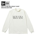 ニューエラ メンズ ゴルフウエア 長袖Tシャツ NEW ERA 長袖 ミッドネック ベアTシャツ NEW ERA NEW YORK ホワイト ゴルフ カットソー...