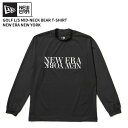ニューエラ メンズ ゴルフウエア 長袖Tシャツ NEW ERA 長袖 ミッドネック ベアTシャツ NEW ERA NEW YORK ブラック ゴルフ カットソー...