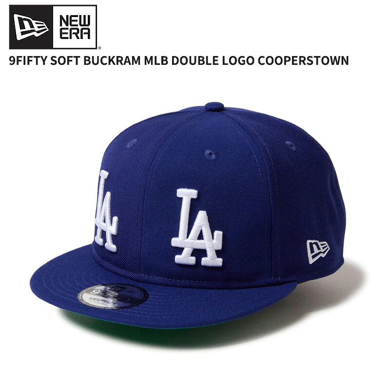 Rakuten - ニューエラ メンズ MLB キャップ レディース 帽子 NEW ERA 9FIFTY ソフトバックラム MLB ダブルロゴ ロサンゼルス・ドジャース クーパーズタウン ネイビーケリーグリーン 帽子 MLB 14667802