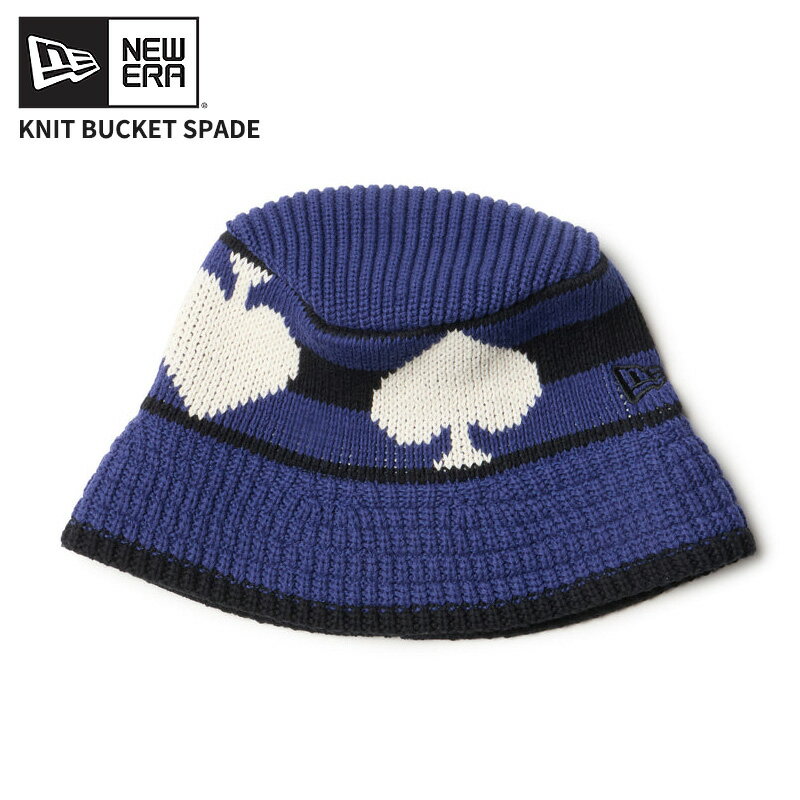 Rakuten - ニューエラ レディース バケハ ニット帽 メンズ NEW ERA ニットバケット スペード ライトネイビー/ブラック 14667665 ネコポス送料無料