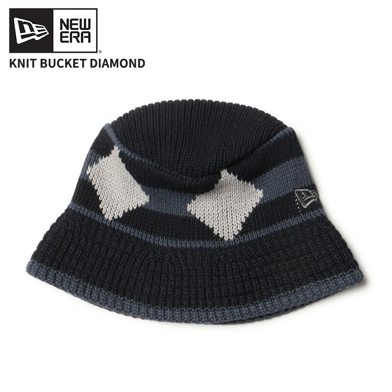 Rakuten - ニューエラ レディース バケハ ニット帽 メンズ NEW ERA ニットバケット ダイヤモンド ブラック/グラファイト 14667671 ネコポス送料無料