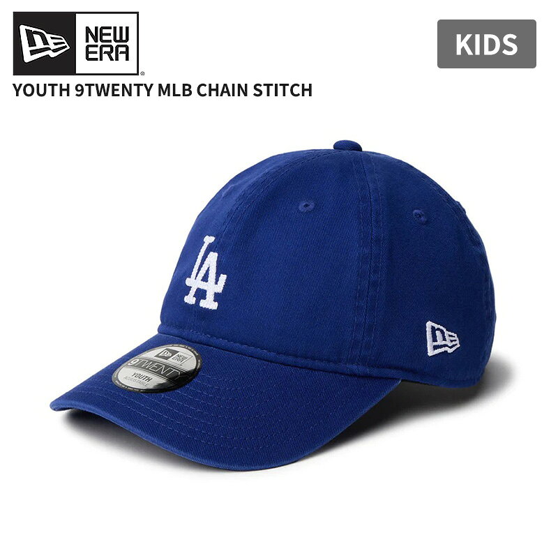 Rakuten - ニューエラ キャップ キッズ 帽子 NEW ERA キッズ Youth 9TWENTY MLB Chain Stitch チェーンステッチ ロサンゼルス・ドジャース ダークロイヤル 帽子 子供 14671650