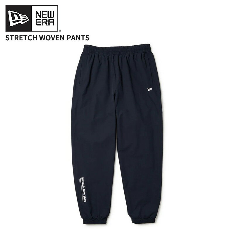 ニューエラ メンズ ストレッチパンツ ジョガーパンツ NEW ERA ストレッチ ウーブンパンツ ネイビー ジム 運動 ランニング 14674798