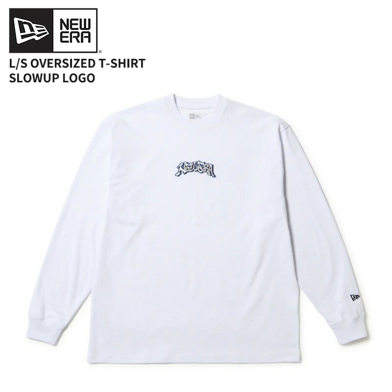 Rakuten - ニューエラ メンズ 長袖Tシャツ NEW ERA 長袖 オーバーサイズド Tシャツ Slowup Logo ホワイト トップス カットソー 14682692