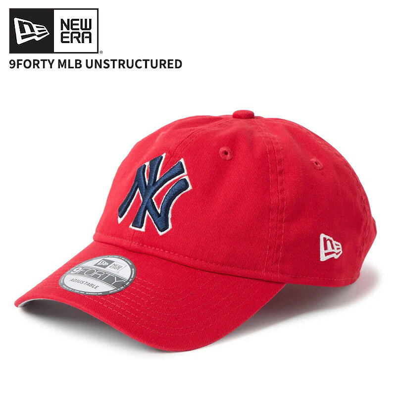 Rakuten - ニューエラ メンズ キャップ 帽子 レディース NEW ERA 9FORTY MLB アンストラクチャード Unstructured ニューヨーク・ヤンキース スカーレット CAP 14744832