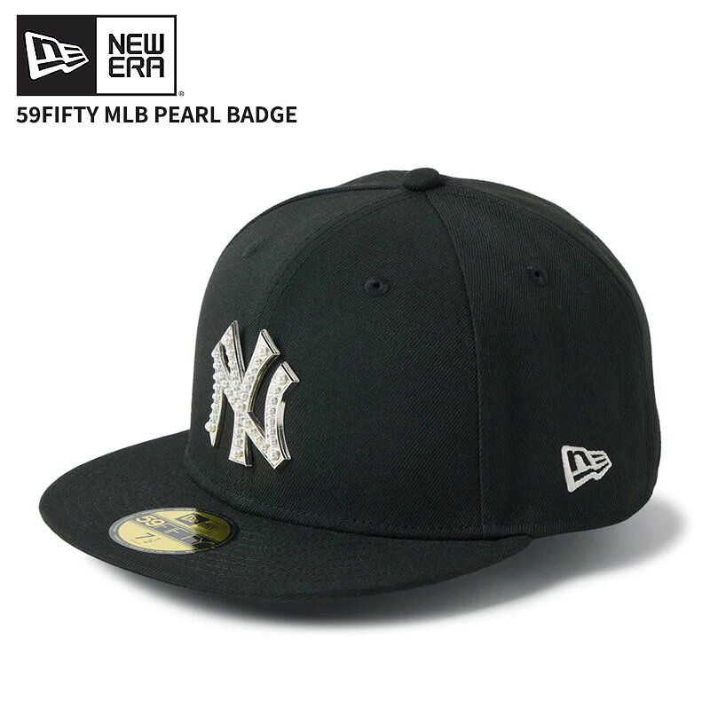 Rakuten - ニューエラ メンズ キャップ レディース 帽子 NEW ERA 59FIFTY MLB パール バッジ Pearl Badge ニューヨーク・ヤンキース ブラック CAP 14745148