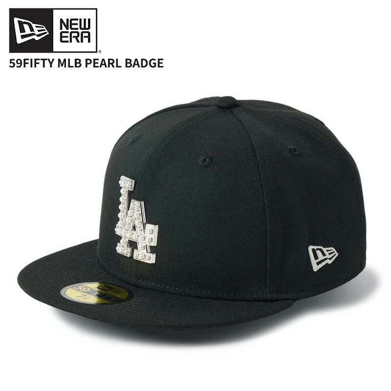 Rakuten - ニューエラ メンズ キャップ レディース 帽子 NEW ERA 59FIFTY MLB パール バッジ Pearl Badge ロサンゼルス・ドジャース ブラック CAP 14745166