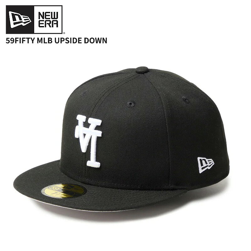 Rakuten - ニューエラ メンズ キャップ レディース 帽子 NEW ERA 59FIFTY MLB Upside Down ロサンゼルス・ドジャース ブラック CAP 14745372
